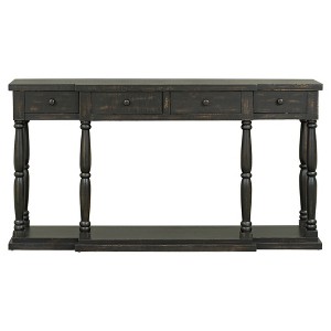 Dexmalle Retro Senior Console with 4 Front Facing Storage Drawers and 1 Shelf - 1 of 4
