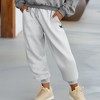 Dalix Butterfly Embroidered Sweatpant Soft Fleece Relaxed Fit Lounge Womens - 3 of 4