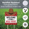 Big Dot of Happiness Western Hoedown - Party Decorations - Wild West Cowboy Party Welcome Yard Sign - 3 of 4