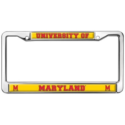 University of Maryland School Logo Full Size Standard License Plate Metal Frame