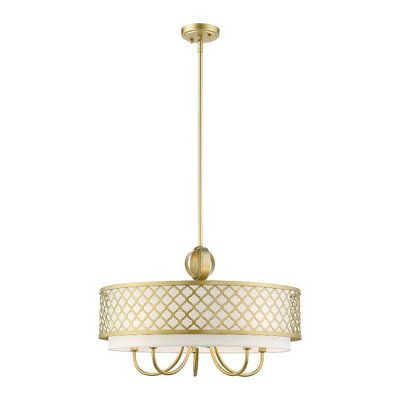 Livex Lighting Arabesque 5 - Light Chandelier in  Soft Gold