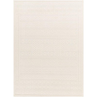 Mark & Day Brunsville 7'10"x10'1" Rectangle Washable Woven Indoor Area Rugs Light Gray: Geometric Stain-Resistant Polypropylene