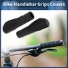 Unique Bargains Bike Handlebar Grips Covers 5.2" Black 1 Pair - 2 of 4