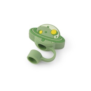 Novelty Straw Cover Spaceship Green Apple - Bullseye's Playground™ - 1 of 3