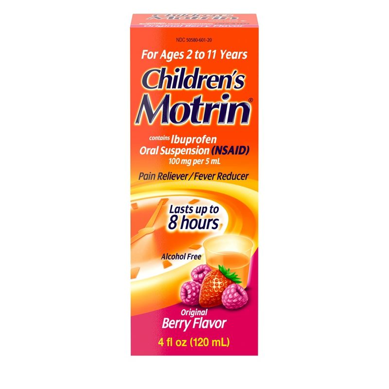 Motrin Kids&#39; NSAID General Pain Reliever - Berry - 4 fl oz, 1 of 8