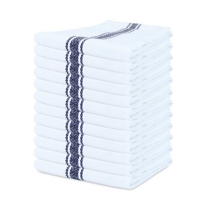 Sloppy Chef Herringbone Kitchen Towel (12 Pack), 15x25, 100% Cotton Tea Towel - 1 of 4