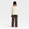 Girls' 2pc The Grinch Christmas Cozy Pajama Set with Socks - Black - 2 of 4