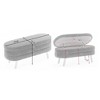 VASIP Velvet Fabric Storage Bench with  Hidden Storage and Sturdy Wood Legs for Bedroom,Living Room - 3 of 4