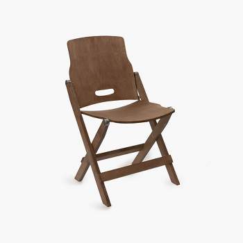 Barebones Brown Ridgetop Wood Folding Chair
