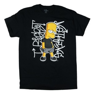 Seven Times Six The Simpsons T-Shirt Men's Bart I Regret Nothing Short Sleeve Tee - 1 of 3