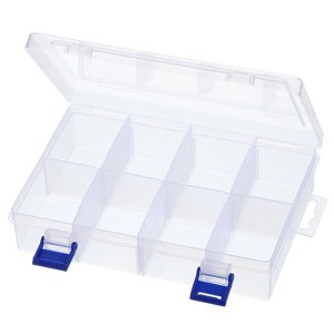 Unique Bargains Plastic Nail Bead Art Supplies Fishing Tools Craft Organizer 8.2x5.3x1.6 Inch - 1 of 4
