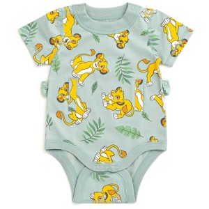 Disney G-Tube Adaptive Baby Bodysuit Mickey Mouse Lion King Winnie the Pooh Pluto Simba Piglet Newborn to Toddler - 1 of 4