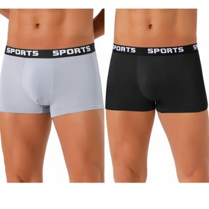 INSPIRE CHIC Men's 2 Pack Lightweight Short Leg Stretch Underwear Briefs - 1 of 4