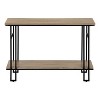 Monarch Specialties Accent Table Console Entryway Narrow Sofa Living Room Bedroom Brown Laminate Black Metal Contemporary Modern - 3 of 4
