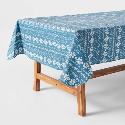 Fair Isle Table Cover Wonder, What Size Tablecloth For 66 X 36 Table