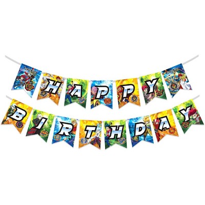 Treasures Gifted BEYBLADE Birthday Banner - BEYBLADE Party Supplies