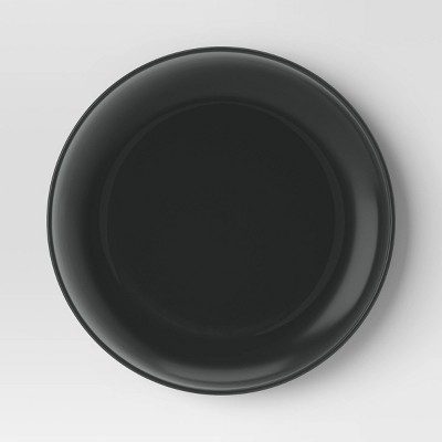 4pc 6&#34; Appetizer Plates Black - Room Essentials&#8482;