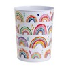 Allure Home Creations Rainbow Hearts Kids' Wastebasket: Metal, 9.4" Height, 437.72 cubic-in Volume, Bathroom Accessory - 2 of 4
