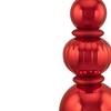 Northlight Shiny Ball Finial Tower Commercial Christmas Decoration - 4.5' - Red - 4 of 4