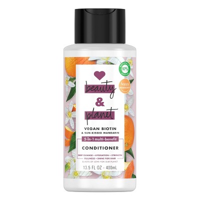 Love Beauty and Planet Vegan Biotin & Sun-Kissed Mandarin Conditioner - 13.5 fl oz