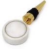 Classic Touch Bottle Stopper with White Marble Head - 2 of 3