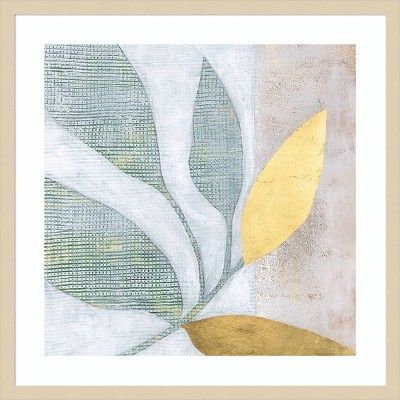 Veiled Garden I Abstract Expressionism Giclee Print with Natural Frame