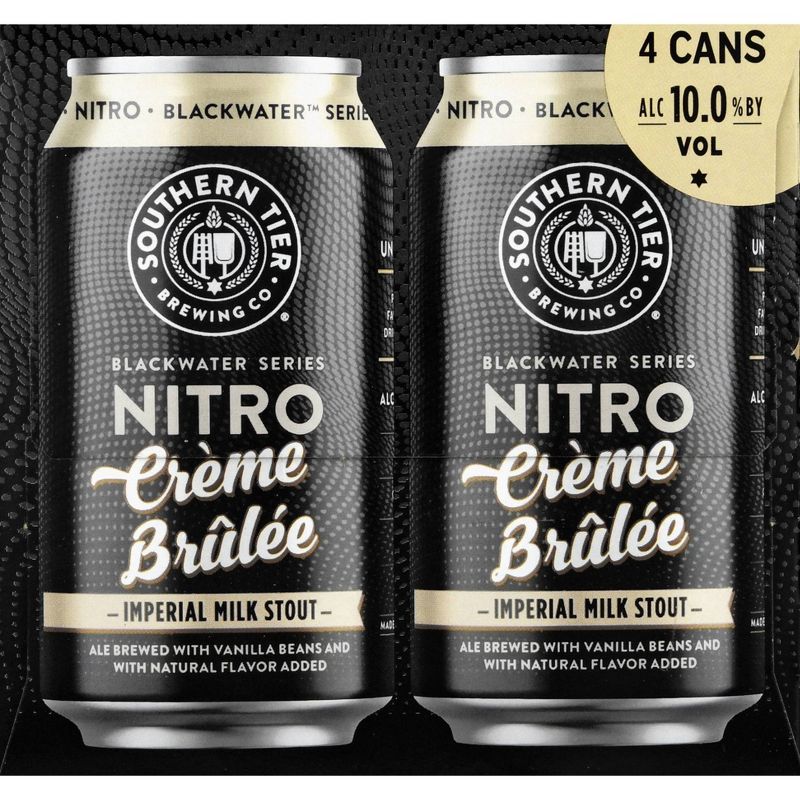 Southern Tier Black Water Nitro Creme Brulee Imperial Milk Stout- 4pk/9.6 fl oz Cans, 4 of 6