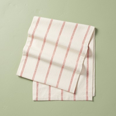 14"x72" Stripe Table Runner Natural/Red - Hearth & Hand™ with Magnolia