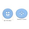 Unique Bargains Resin Craft DIY Round Flat 4-Hole Replacement Sewing Buttons 10 Pcs - 2 of 4