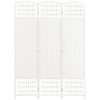 3 or 4 Panel Indoor Room Divider,Folding Privacy Screen,5.6" Room Separator,Wave Fiber Freestanding Partition Wall Divider for Home-The Pop Home - image 3 of 4