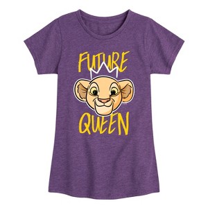 Girls' - The Lion King - Nala Future Queen Fitted Short Sleeve Graphic T-Shirt - 1 of 4