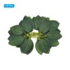 Unique Bargains Silk Plastic Artificial Rose Leaves Dark Green - 3 of 4