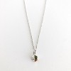 sanctuaire Semi Precious White Howlite Geo Charm Necklace Silver - 2 of 2