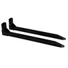 46" Skid Steer Pallet Fork Blades, 4000lbs Capacity Forklift Blades with Movable Connectors for Tractors Loaders Skid Steer Attachment, Black - 2 of 4