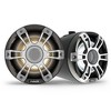 Garmin Fusion SG-FLT653SPB 6.5" Gray Sports Grille LED Black Tower Speakers with XS-MNTSP XS Series 6.5" Mount Brackets, Pair, Fits 1.31"-2.5" Bars - 2 of 4