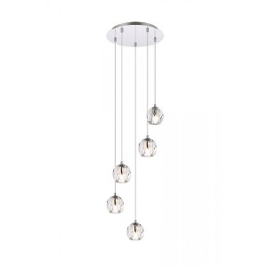 Elegant Lighting Eren 5 lights Chrome pendant - 1 of 4