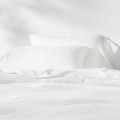Casaluna Pillowcase Lyocell Linen 40×20″ Set Envelope End Closure OEKO-TEX