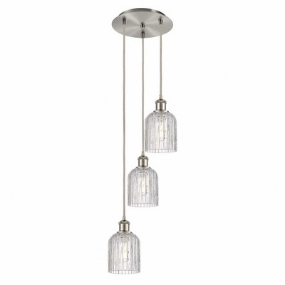 Bridal Veil - 3 Light Cord Hung Multi Pendant In Industrial Style-27.75 Inches Tall and 11.5 Inches Wide