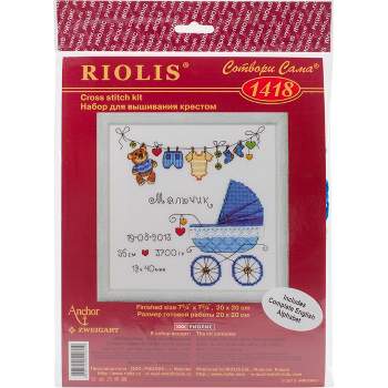 Riolis Counted Cross Stitch Kit 11.75 inchx15.75 inch-Wisteria (14 Count)