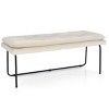 Nano  48" Upholstered Double padded Cushion Bench - Maison Boucle - 3 of 4