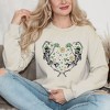 Simply Sage Market Women's Graphic Sweatshirt Skeleton St. Patrick's Heart - 2 of 4