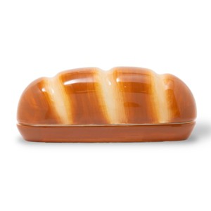 Baguette Ceramic Butter Dish - Bullseye's Playground™ - 1 of 4