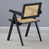 Vatros Rattan Dining Chairs Set of 2 Wooden Dining Chairs with Arms - 4 of 4