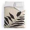 Breezy Palm Polyester Comforter & Sham Set Beige/Black - Deny Designs - 2 of 4