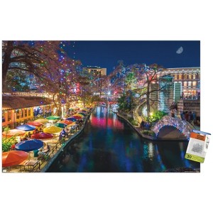 Trends International Beth Sheridan - San Antonio Holiday Unframed Wall Poster Prints - 1 of 4