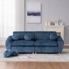 84'' Corduroy Modern Sectional Love Seat Sofa with Upholstered Design, Easy Assembly, and Versatile - 4 of 4