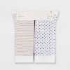 Women's Multipattern 6pk Crew Socks - A New Day™ White 4-10 - 2 of 2
