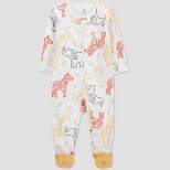 Carter's Just One You® Baby Boys' Safari Interlock Footed Pajama - White