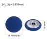 Unique Bargains DIY Craft Metal Shank Cotton Covered Round Sewing Buttons 20 Pcs - 2 of 4