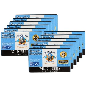 Henry & Lisa's Wild Sardines in Spring Water - Case of 12/4.25 oz - 1 of 4